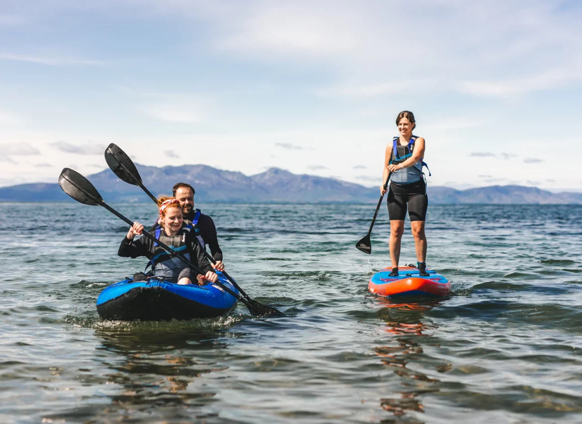 Paddleboarding vs. Kayaking Paddleboarding vs. Kayaking